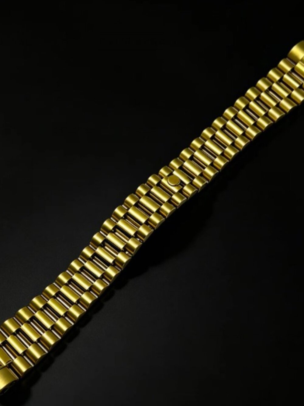 PRESIDENT YELLOW GOLD WATCH 20MM STAINLESS BAND BRACELET FITS ROLEX DATEJUST